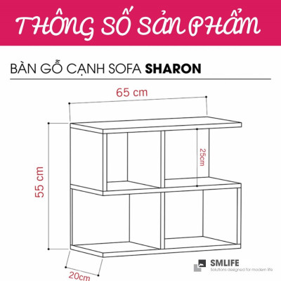 Bàn cạnh sofa SMLIFE Sharons