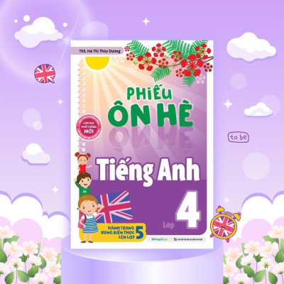 Sách - Phiếu Ôn Hè Tiếng Anh Lớp 4 - Megabook