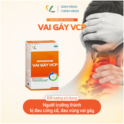 [COMBO 3] TPBVSK Vai Gáy VCP - Hỗ trợ cải thiện tình trạng đau cứng cổ, đau vùng vai gáy - Hộp 20 gói