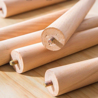 Bàn Trà Cafe 2 Tầng Chân Gỗ Sồi