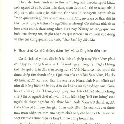 Tôi Đã Sống Bằng Trái Tim Người Khác