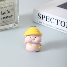 Mô Hình Heo Mini Ngộ Nghĩnh 4 Phong cách Trang Trí Xe Hơi Decor Art House_ Hàng chính hãng