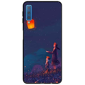 Ốp lưng in cho Samsung A7 2018 Mẫu Chiếc Lá Vô Thường
