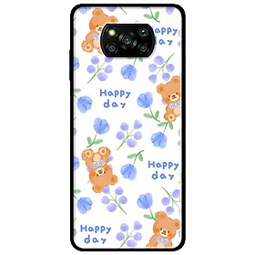 Ốp lưng dành cho Xiaomi Poco X3 mẫu Hoạ Tiết Hoa Tím 1