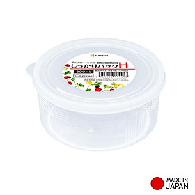 Hộp đựng thực phẩm 800ml (dạng tròn) dùng được lò vi sóng nội địa Nhật Bản