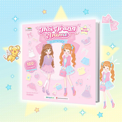 Sách - Sách Bóc Dán - Thời Trang Anime - Công Chúa Dâu Tây
