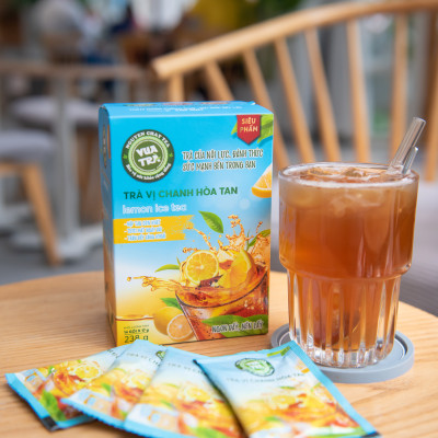 Trà chanh hòa tan giải khát VUA TRÀ tươi mát, cung cấp Vitamin C cho năng lượng ngày dài - 238g