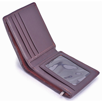 HJ2240 - Bóp nam Huy Hoàng da cá sấu gai bụng màu nâu đất