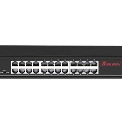Bộ chuyển mạch 26 port unmanaged Gigabit Ethernet switch, 24 port Gigabit PoE, 2 SFP, 400W power supply - Xmethod Network - Hàng chính hãng 