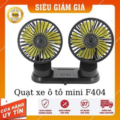 Quạt mini để trên xe oto, xe hơi, bàn làm việc, cổng USB tiện lợi, Mẫu quạt đôi