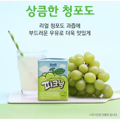 Nước Trái Cây Picnic Maeil Hàn Quốc Vị Nho (200ml)