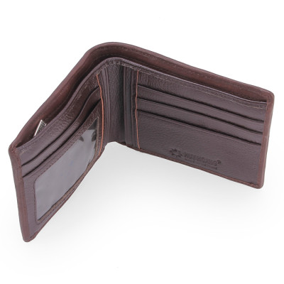 HJ2232-33-34-35 - Ví nam Huy Hoàng da cá sấu gù chân màu đen, nâu đỏ, vàng bò, nâu đất