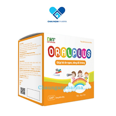 Oralplus DHT Hộp 20 ống 10ml - Bổ sung một số vitamin, acid amin và kẽm. Giúp tăng cường sức đề kháng, giúp trẻ ăn ngon - Châu Ngân Pharma