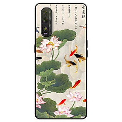 Ốp lưng dành cho Oppo Find X2 mẫu Tranh Cá Koi