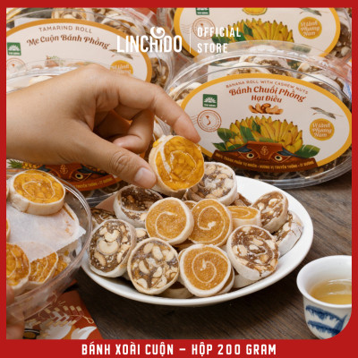 Bánh Xoài Cuộn - Hộp Oval 200 Gram
