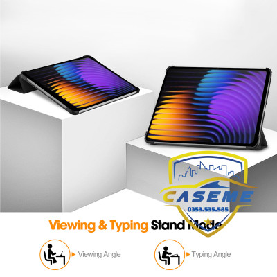 Bao Da Từ Tính Chống Sốc Dành Cho Xiaomi Pad 7 / 7 Pro 11.2 inch (2024) – Auto Sleep/Wake, Gập 3 Có Giá Đỡ, Da PU Cao Cấp - Hàng Chính Hãng