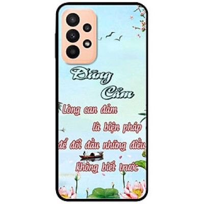 Ốp lưng dành cho Samsung A13 4G mẫu Dũng Cảm Thư Pháp