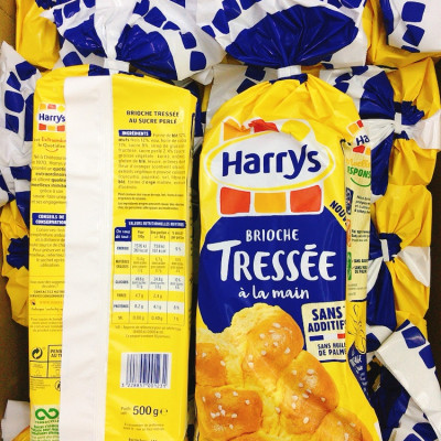Combo 02 bánh mì hoa cúc Harrys Brioche Tressée 500g