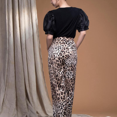 Quần tây beo lụa cát ống suông LM102403 [BST Da Beo]