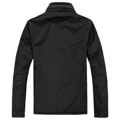 Áo khoác dù nam lót nỉ phối cổ cao cấp BA19