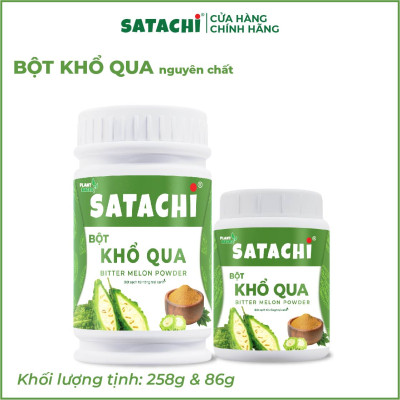 Bột Khổ Qua nguyên chất SATACHI. Tăng cường thị lực, thanh lọc cơ thể, tốt cho người tiểu đường. Hộp 258g