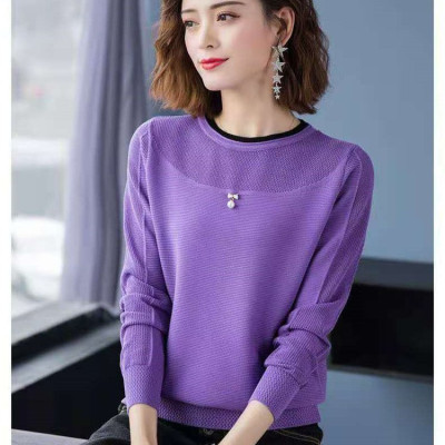 Áo len nữ cổ tròn dài tay thu đông mẫu mới Haint Boutique Al18