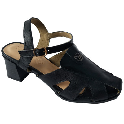 Giày Sandal Cao Gót Da Bò BIGGBEN Cao 5 Phân SDCG145