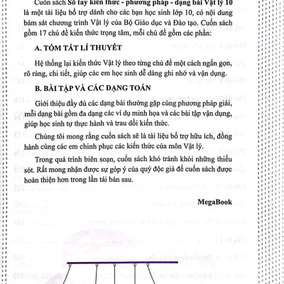 Sổ Tay Kiến Thức - Phương Pháp - Dạng Bài Vật Lý 10 - MEGA