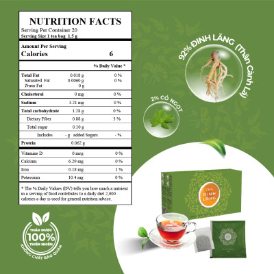 Trà Thảo Mộc Đinh Lăng Túi Lọc SunBeleaf - TP042