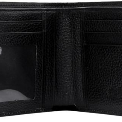 Ví Nam Da Cá Sấu Gai Đuôi Huy Hoàng HT2207 (12.5 x 10 cm) - Đen