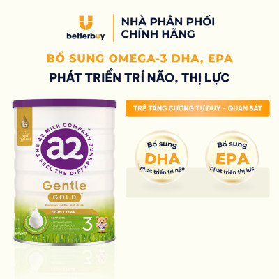 Combo 3 Lon Sữa a2 Milk a2 Gentle Gold Đủ Số Lon 800g