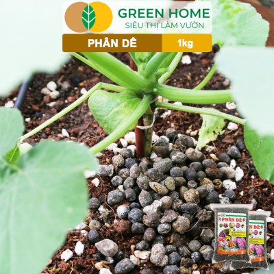 Phân Dê Trồng Lan Greenhome, Túi 1kg, Đã Qua Xử Lý, Không Mùi, Kích Rễ, Hoa Đậm Màu