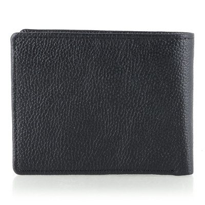 HJ2126 - Ví nam Huy Hoàng da bò mini màu đen