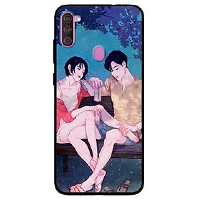 Ốp lưng dành cho Samsung Galaxy A11 mẫu Cặp Đôi Chill
