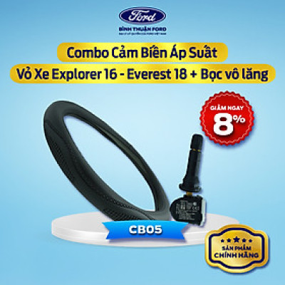 [COMBO GIÁ HỜI] Cảm Biến Áp Suất Vỏ Xe Ô Tô + Bọc Vô Lăng Ô Tô | Giải Pháp Bảo Vệ Xe