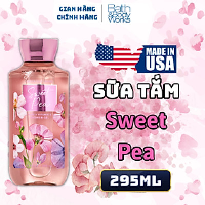 Body Mist Bath And Body Works Nam Nữ Chính Hãng Sweet Pea, Xịt Thơm Body Toàn Thân Hương Nước Hoa 236ml