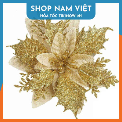 Set 3 Hoa Kim Tuyến Trang Trí Cây Thông Giáng Sinh