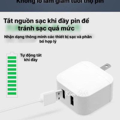 Củ sạc xuất Nhật 2.4A KFLY ( JHX-AC1908) chứng nhận PSE tiêu chuẩn Nhật Bản, dùng thử 30 ngày, Hàng chính hãng