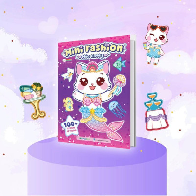 Sách Mini Fashion - Bóc Dán Hơn 500+ Stickers Váy, Phụ Kiện Xinh Đẹp Cho Bé Gái - Combo 5 Cuốn - Megabook