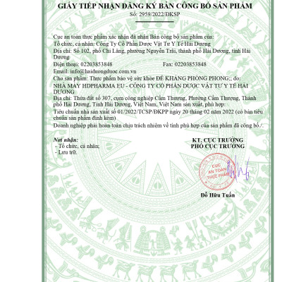 Thực Phẩm Bảo Vệ Sức Khoẻ ĐỀ KHÁNG PHÒNG PHONG (Hộp 3 vỉ x 10 viên nang mềm) - Chính Hãng