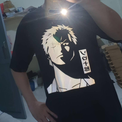 Áo Tay Lỡ Phản Quang Zoro Onepiece mr.buffalo cotton 100% MB34