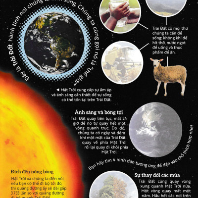 Vũ Trụ - Sách Dán Hình Thông Minh Kèm Poster Hệ Mặt Trời Khổng Lồ _TV