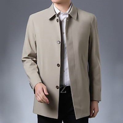 Áo khoác măng tô nam thời trang cổ bẻ công sở NMT35