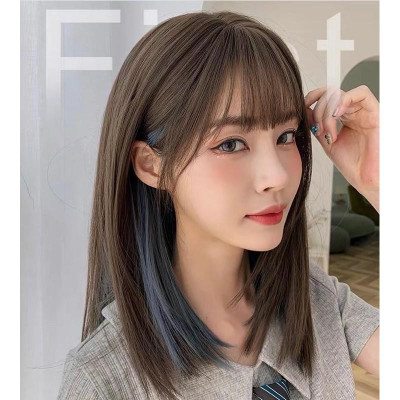 Tóc giả light xanh cúp- Tặng lưới chùm tóc