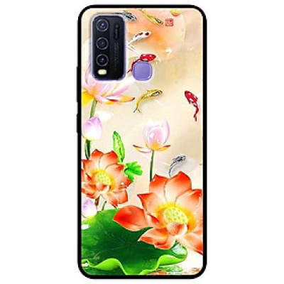 Ốp lưng dành cho Vivo Y30 - Y30i - Y50 mẫu Sen Đỏ Và Koi
