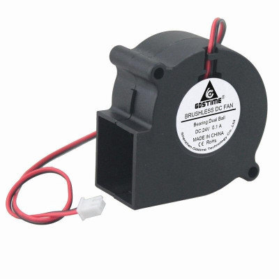 1 Pieces Gdstime 14V Ball Bearing Blower Fan 60mm x 18mm Turbo DC Cooling Fan 60x18mm 6018 exhaust fan centrifugal blower 14V