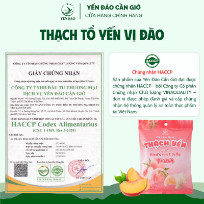 Yến Đảo - Thạch Tổ Yến Vị Đào Hương Vị Trái Cây Tươi Ngon, Dinh Dưỡng Cho Cả Gia Đình