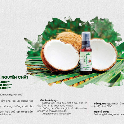 DẦU DỪA NGUYÊN CHẤT MẸ KEN (50ml)