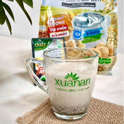 Combo 2 túi: Ngũ Cốc Yến Mạch Hạnh Nhân Hạt Chia 400G + NC Yến Mạch Óc Chó & Mè Đen 400G[ít đường](Tặng Kèm 1 Túi Yến Mạch 150G)