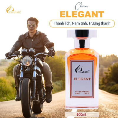 Nước hoa nam lưu hương lâu, Charme Elegant, hương biển hiện đại và nam tính, dành cho phái mạnh, 100ml